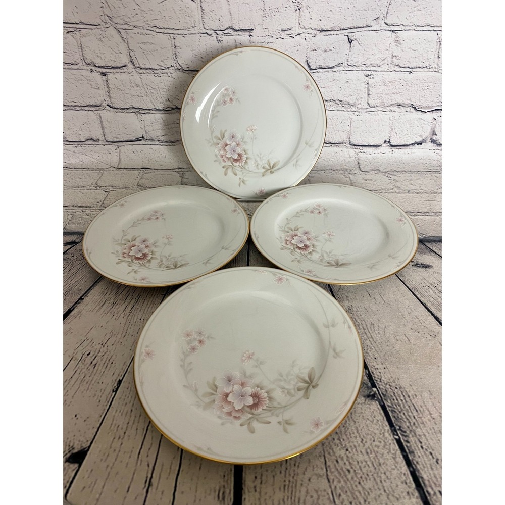 Vintage Legendary By‎ Noritake Shrewsbury 3490 Salad Plates 8" Floral Set of 4